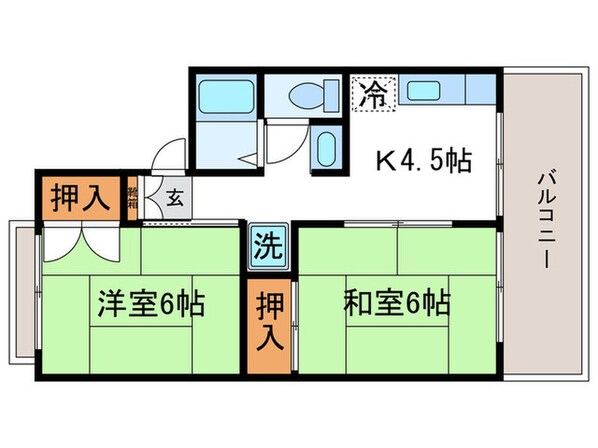 セジュール吉の物件間取画像